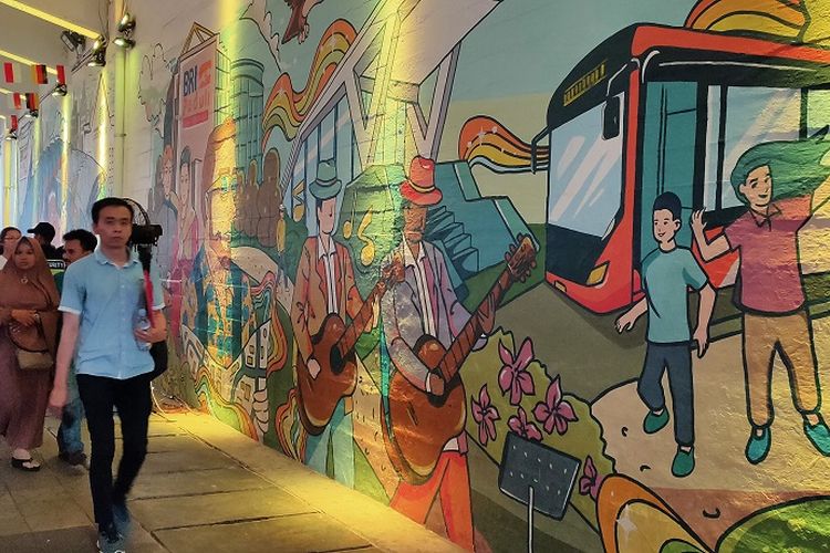 Dihiasi Mural Seniman Jakarta-Berlin, Terowongan Kendal Jakarta Viral Kembali